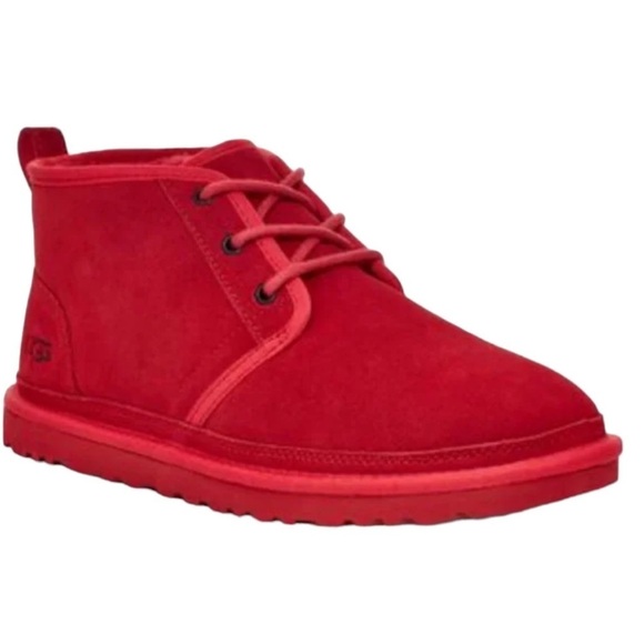 UGG Neumel Men’s Samba Red Chukka Boots - Picture 1 of 11